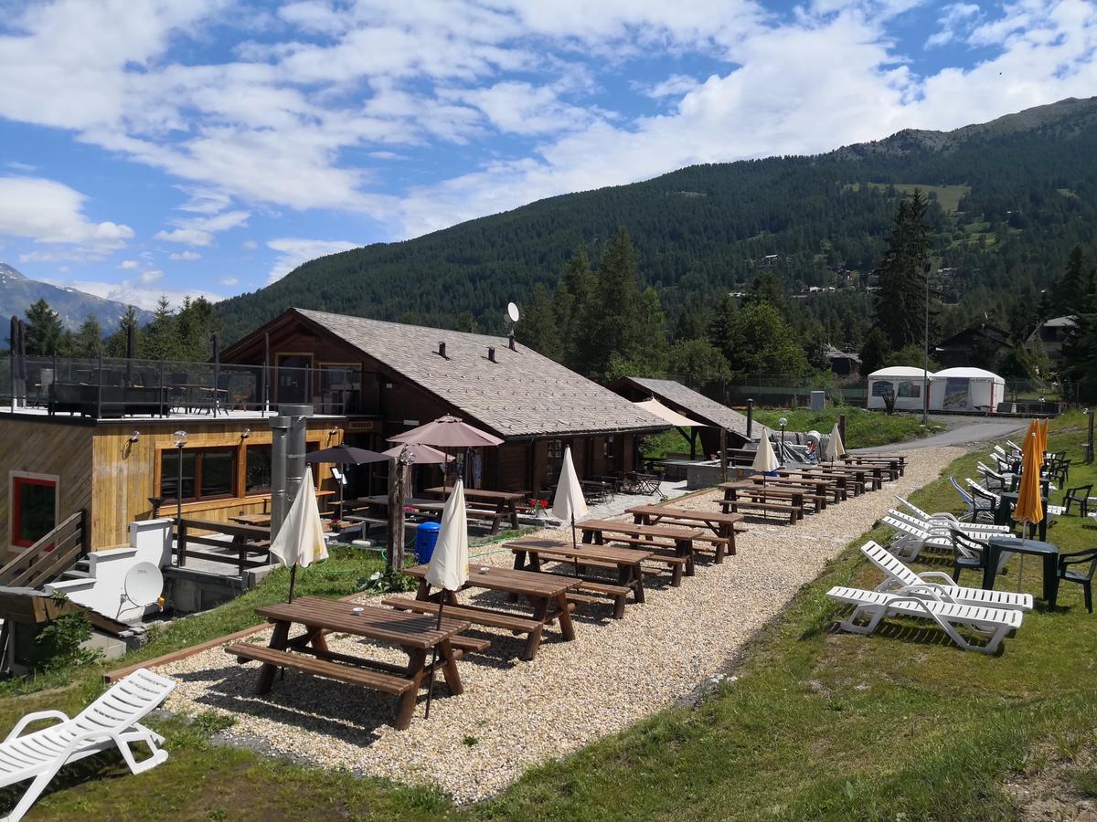 Restaurant Hotel Chalet Del Sole Oulx Exterior foto
